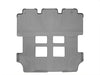 Weathertech 463412 Digitalfit Grey 2nd and 3rd Row Coverage Floor Liners - Truck Part Superstore