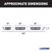 LUVERNE 477101-401733 Regal 7 Polished Stainless 101" Oval W2W Steps, Select Ford F-250, F-350, F-450 - Truck Part Superstore