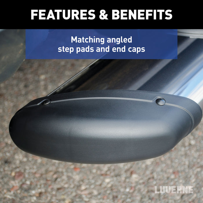 LUVERNE 477108-401733 Regal 7 Polished Stainless 108" Oval W2W Steps, Select Ford F-250, F-350, F-450 - Truck Part Superstore