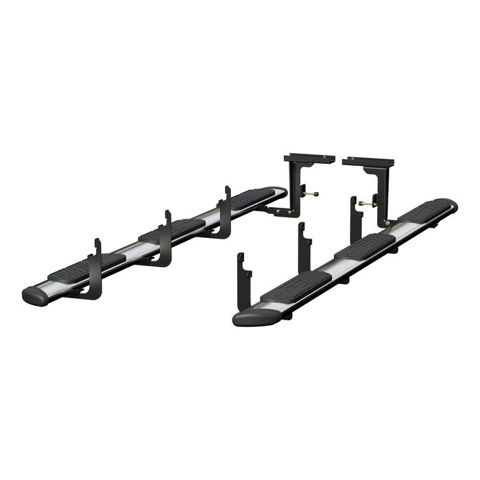 LUVERNE 477125-401733 Regal 7 Polished Stainless 125" Oval W2W Steps, Select Ford F-250, F-350, F-450 - Truck Part Superstore