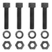 CURT 48334 CURT 48334 Pintle Hitch Mount 1/2-Inch Hardware Kit, 4 Bolts, Black, Grade 8 - Truck Part Superstore