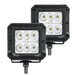 Go Rhino 751803023SCS Bright Series Lights - Pair of 3x3 Cube Spot Light Kit - Truck Part Superstore