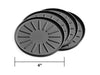 Weathertech 8A4CSTBK Round Coaster Set - Truck Part Superstore
