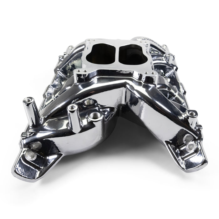 Edelbrock 7156-CP Performer RPM Pontiac 326-455 Intake Manifold, Chrome Plasma Finish - Truck Part Superstore