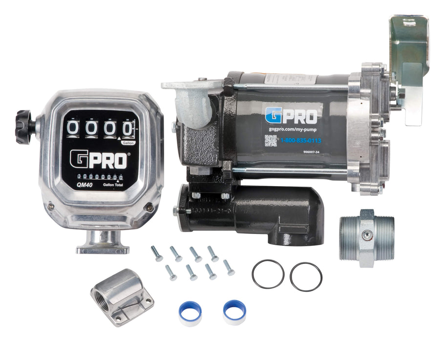GPRO 20 GPM 115V Fuel Transfer Pump with QM Fuel Meter - Truck Part Superstore