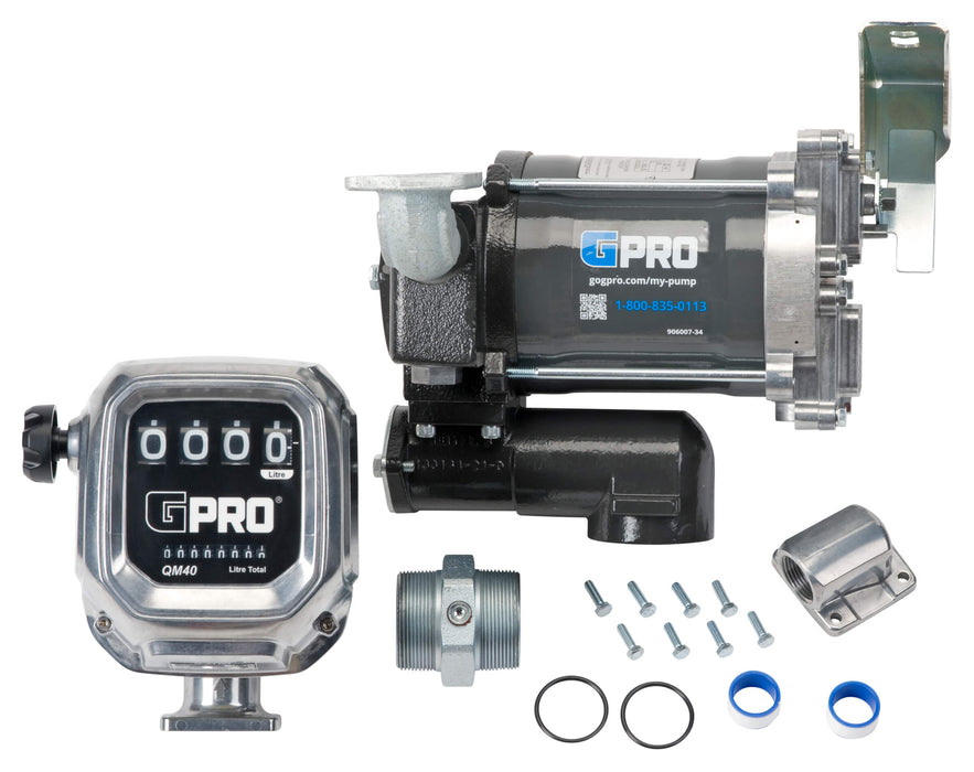 GPRO 20 GPM 115V Fuel Transfer Pump with QM Fuel Meter - Truck Part Superstore