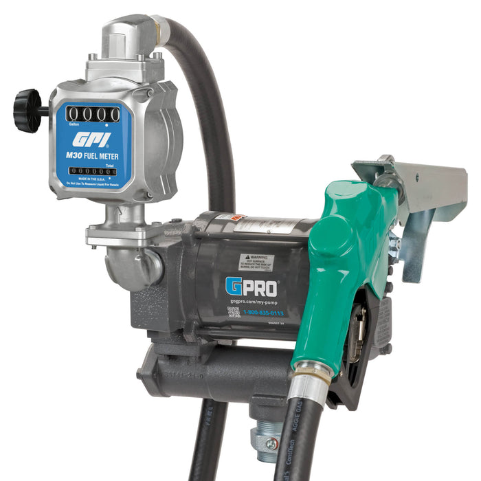 GPRO 20GPM 115V Fuel Transfer Pump with M30 Fuel Meter - Truck Part Superstore