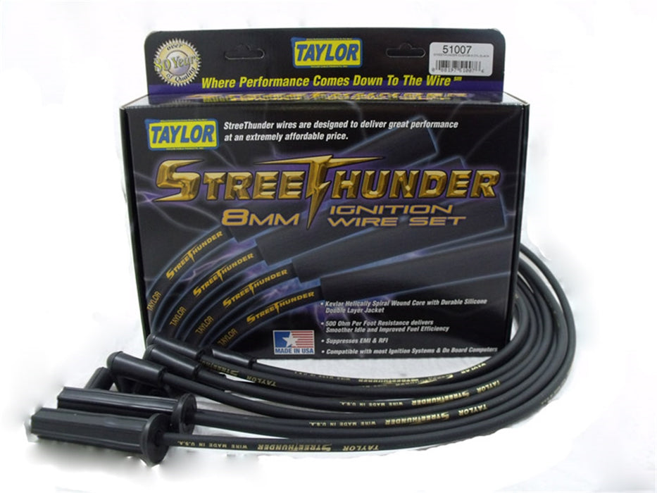 Taylor Cable 51007 Street Thunder 8mm Ignition Wire Set - Truck Part Superstore