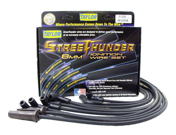Taylor Cable 51025 Street Thunder 8mm Ignition Wire Set - Truck Part Superstore