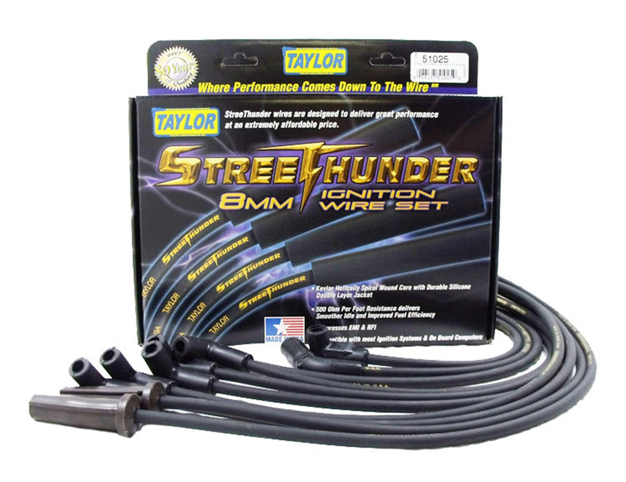 Taylor Cable 51025 Street Thunder 8mm Ignition Wire Set - Truck Part Superstore