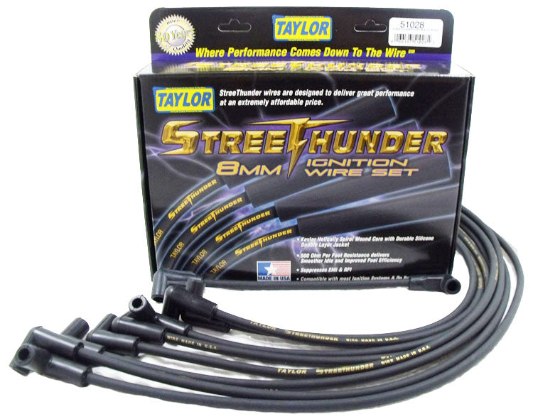 Taylor Cable 51028 Street Thunder 8mm Ignition Wire Set - Truck Part Superstore