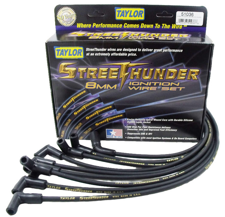 Taylor Cable 51036 Street Thunder 8mm Ignition Wire Set - Truck Part Superstore