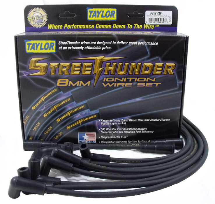 Taylor Cable 51039 Street Thunder 8mm Ignition Wire Set - Truck Part Superstore