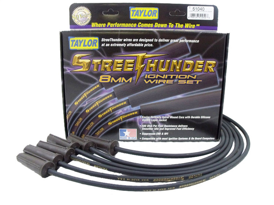 Taylor Cable 51040 Street Thunder 8mm Ignition Wire Set - Truck Part Superstore