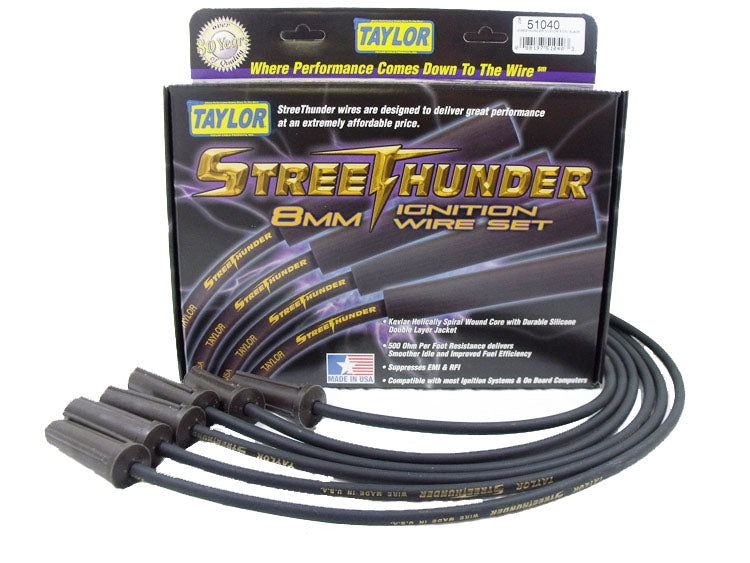Taylor Cable 51040 Street Thunder 8mm Ignition Wire Set - Truck Part Superstore