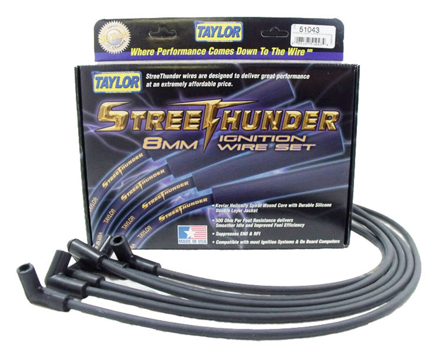 Taylor Cable 51043 Street Thunder 8mm Ignition Wire Set - Truck Part Superstore