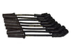 Taylor Cable 51044 Street Thunder 8mm Ignition Wire Set; Black; Stock; 9.5 in.; 180 Deg. Plug Boot; - Truck Part Superstore