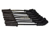 Taylor Cable 51044 Street Thunder 8mm Ignition Wire Set; Black; Stock; 9.5 in.; 180 Deg. Plug Boot; - Truck Part Superstore