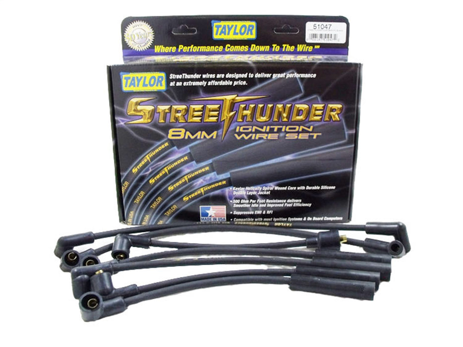 Taylor Cable 51047 Street Thunder 8mm Ignition Wire Set - Truck Part Superstore