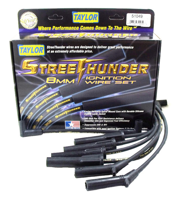 Taylor Cable 51049 Street Thunder 8mm Ignition Wire Set - Truck Part Superstore