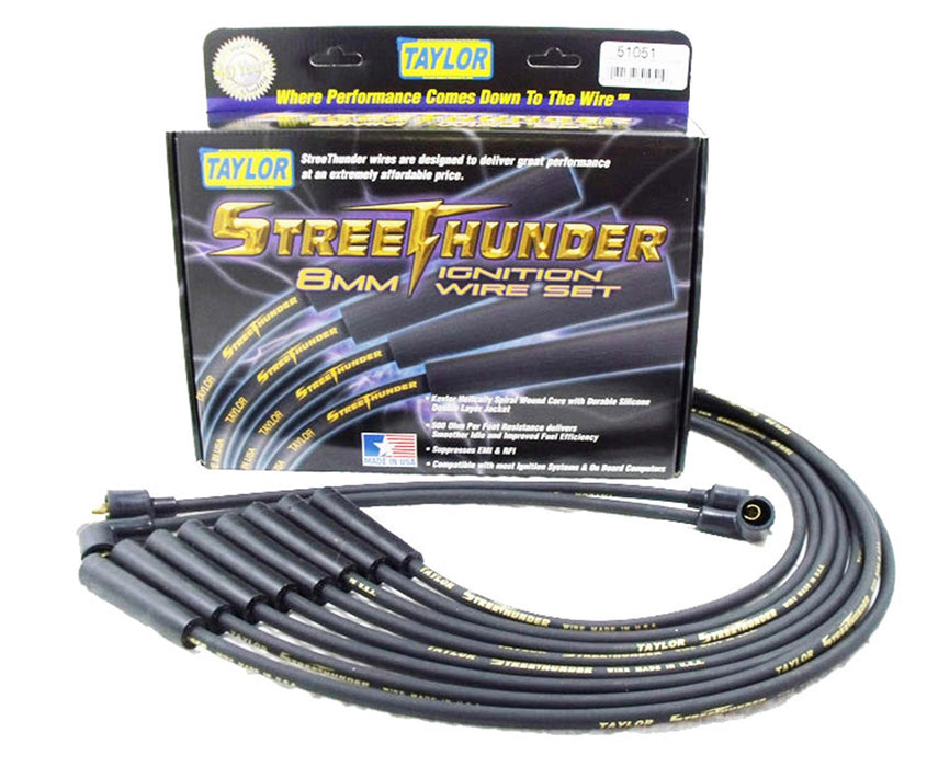Taylor Cable 51051 Street Thunder 8mm Ignition Wire Set - Truck Part Superstore