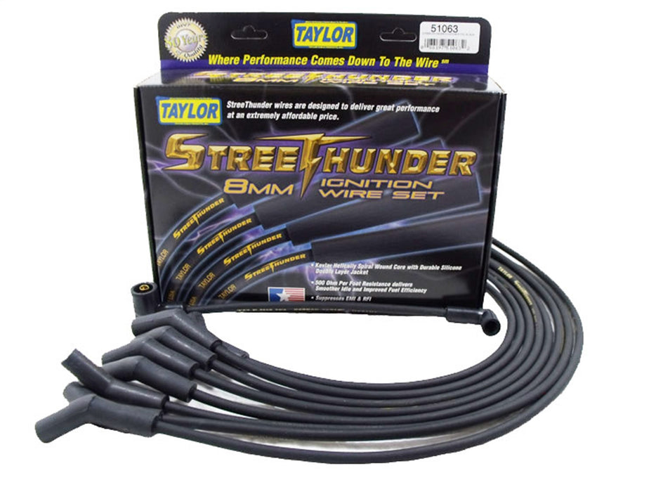 Taylor Cable 51063 Street Thunder 8mm Ignition Wire Set - Truck Part Superstore