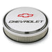 Proform 141-833 14" Air Cleaner Kit; Aluminum; Polished; Recessed Chevy and Bowtie Emblems - Truck Part Superstore