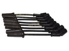 Taylor Cable 51644 Street Thunder 8mm Ignition Wire Set; Blue; Stock; 9.5 in.; 180 Deg. Plug Boot; - Truck Part Superstore
