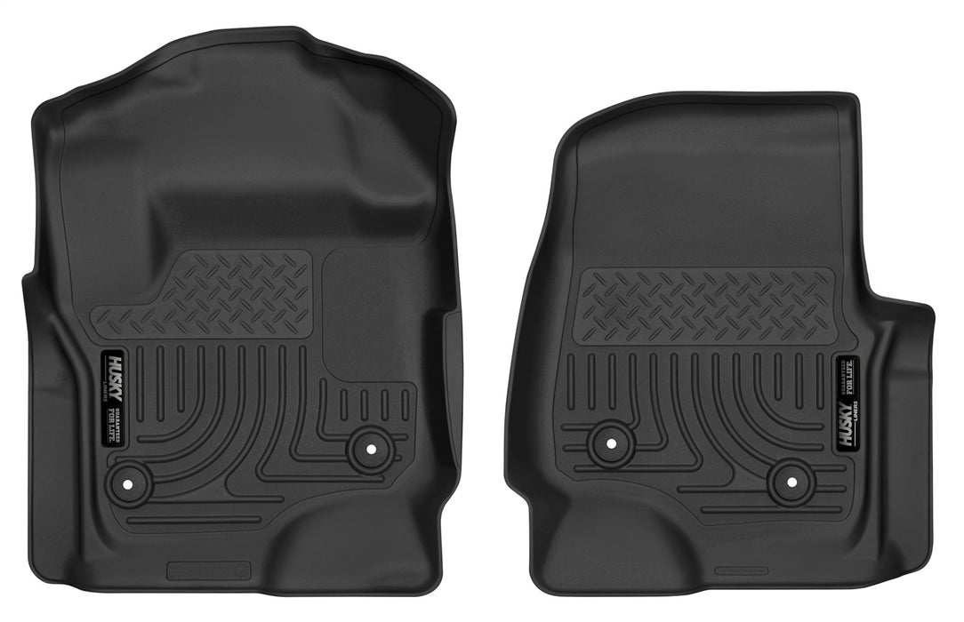 Husky Liners 52731 X-act Contour-Front Floor Liners for Select Ford F-250 Super Duty, Ford F-350 Super Duty, Ford F-450 Super Duty