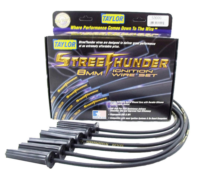 Taylor Cable 53000 Street Thunder 8mm Ignition Wire Set - Truck Part Superstore