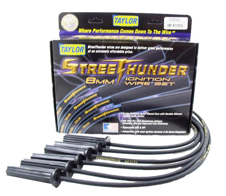 Taylor Cable 53000 Street Thunder 8mm Ignition Wire Set - Truck Part Superstore