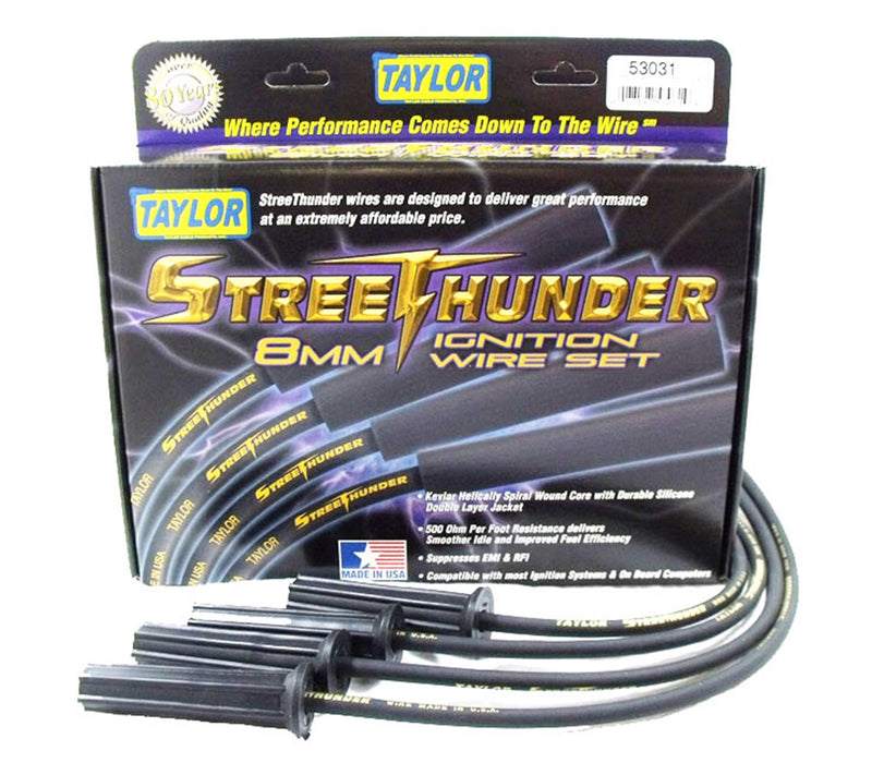 Taylor Cable 53031 Street Thunder 8mm Ignition Wire Set - Truck Part Superstore
