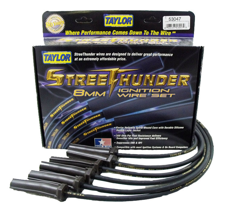Taylor Cable 53047 Street Thunder 8mm Ignition Wire Set - Truck Part Superstore