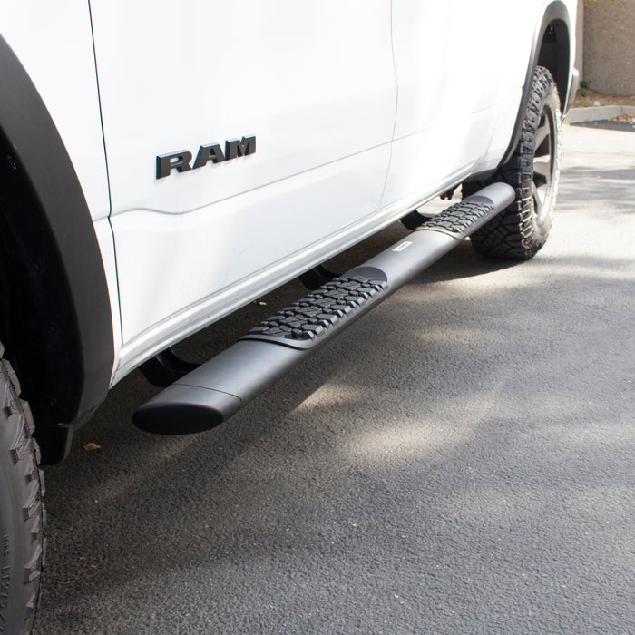 Go Rhino V3443974T V-Series V3 Aluminum Side Steps with Mounting Brackets Kit - Textured Black - Truck Part Superstore