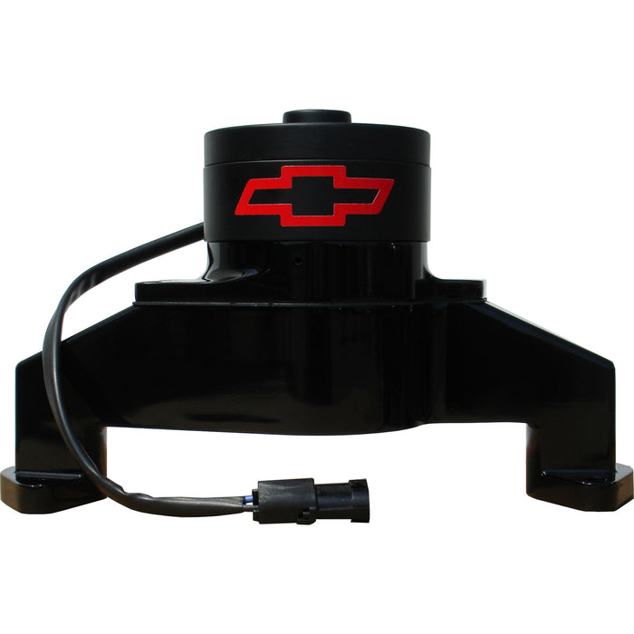 Proform 141-674 Electric Engine Water Pump; Aluminum; Black with Bowtie Logo; Fits BB Chevy - Truck Part Superstore