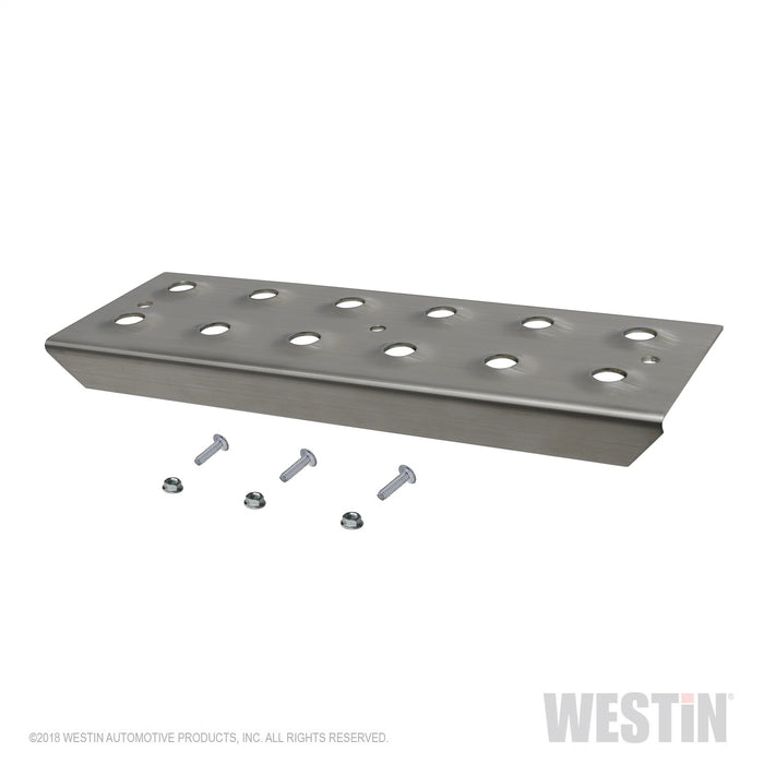 Westin 56-100011 HDX Stainless Drop Replacement Step Plate Kit; 11 in. Step Plate w/Screws; - Truck Part Superstore