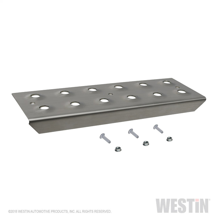 Westin 56-100011 HDX Stainless Drop Replacement Step Plate Kit; 11 in. Step Plate w/Screws; - Truck Part Superstore