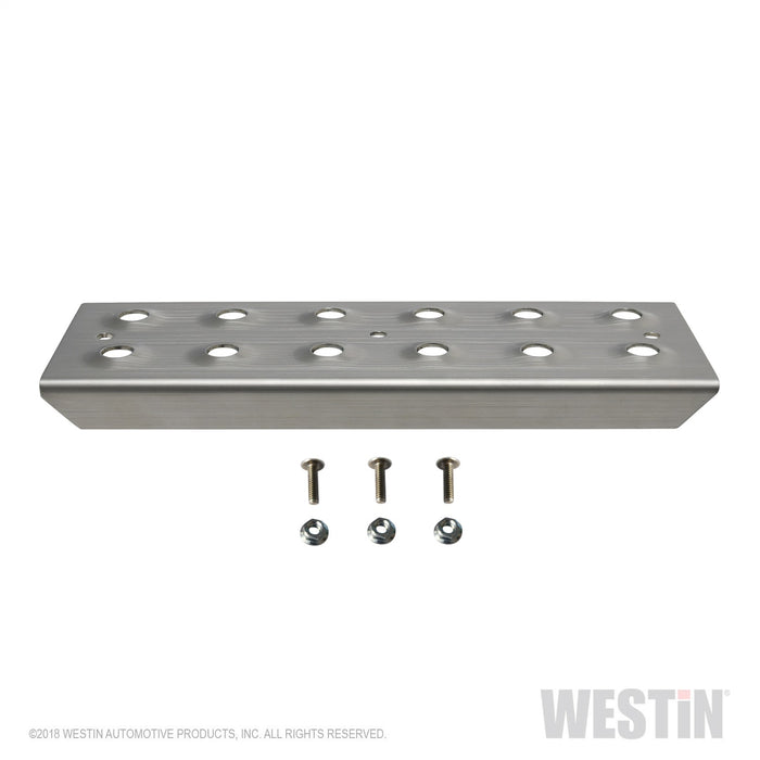 Westin 56-100011 HDX Stainless Drop Replacement Step Plate Kit; 11 in. Step Plate w/Screws; - Truck Part Superstore