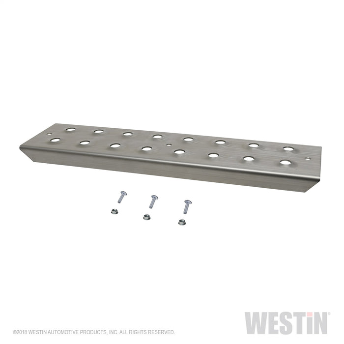 Westin 56-100015 HDX Stainless Drop Replacement Step Plate Kit; 15 in. Step Plate w/Screws; - Truck Part Superstore