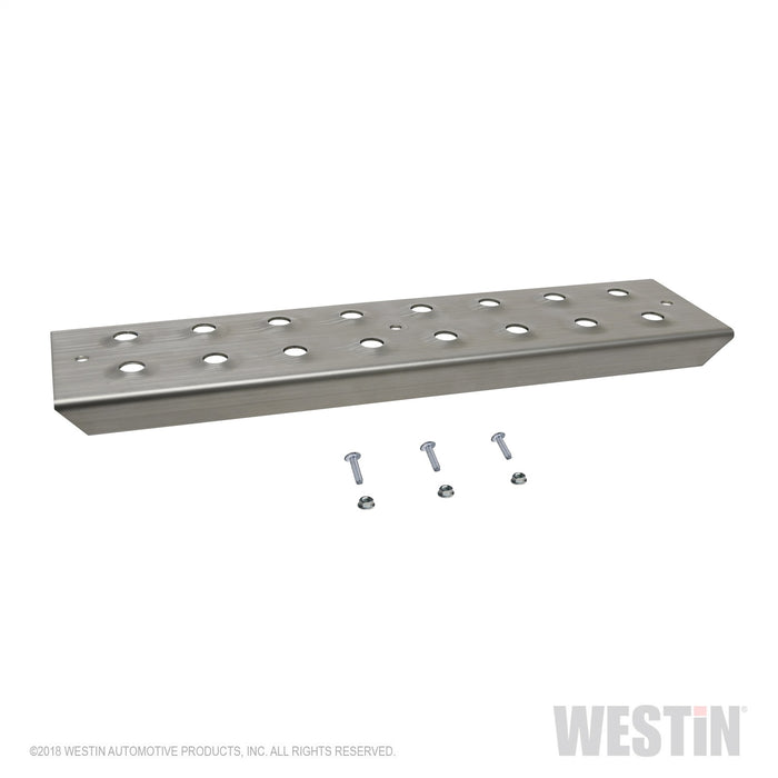 Westin 56-100015 HDX Stainless Drop Replacement Step Plate Kit; 15 in. Step Plate w/Screws; - Truck Part Superstore
