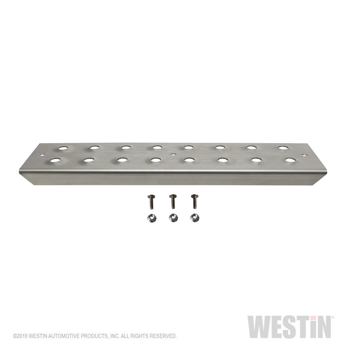 Westin 56-100015 HDX Stainless Drop Replacement Step Plate Kit; 15 in. Step Plate w/Screws; - Truck Part Superstore