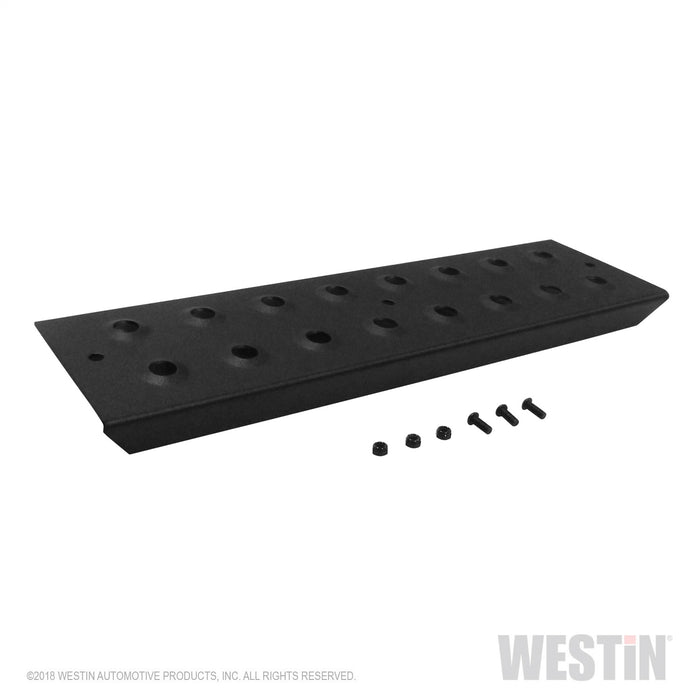 Westin 56-10001 HDX Drop Replacement Step Plate Kit; Incl. 15.5 in. Step Pad; Hardware; - Truck Part Superstore