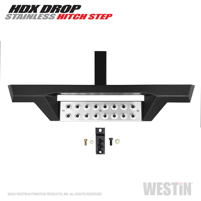 Westin 56-100152 HDX Stainless Drop Hitch Step; 34 in. Step For 2 in. Receiver; Textured Black; - Truck Part Superstore