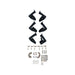 Westin 56-13555 HDX Drop Nerf Step Bars; Textured Black Powder Coated Steel; Mount Kit Included; - Truck Part Superstore