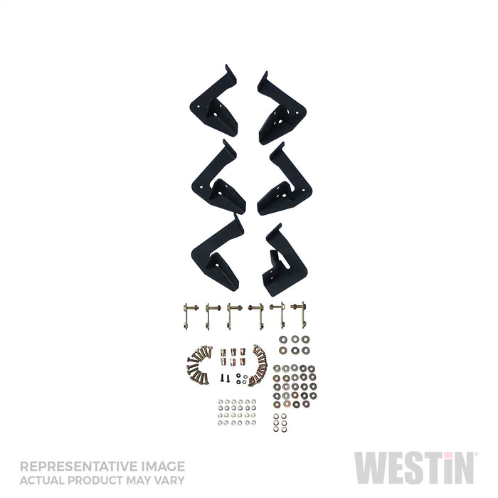 Westin 56-14025 HDX Drop Nerf Step Bars; Textured Black Powder Coated Steel; Mount Kit Included; - Truck Part Superstore