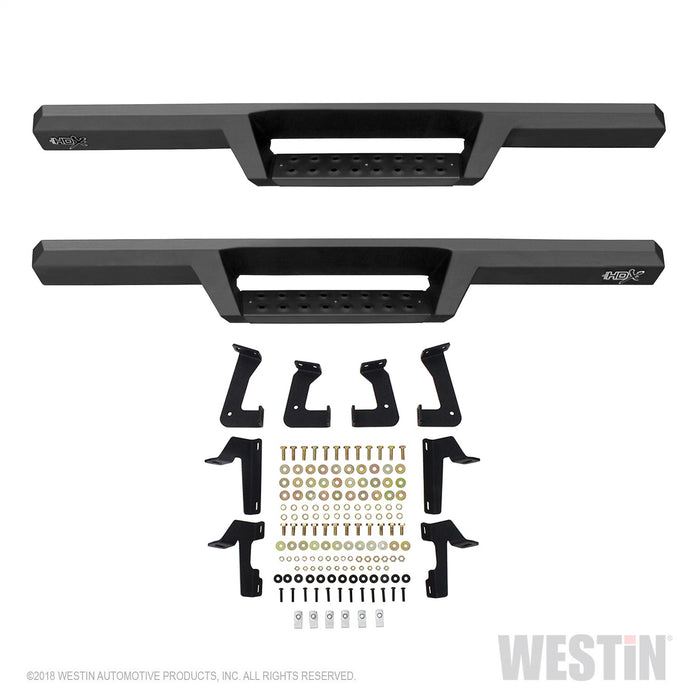 Westin 56-14055 HDX Drop Nerf Step Bars; Textured Black Powder Coated Steel; Mount Kit Included; - Truck Part Superstore