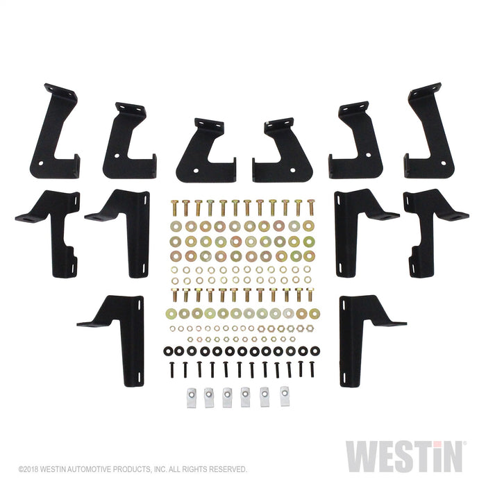 Westin 56-14065 HDX Drop Nerf Step Bars; Textured Black Powder Coated Steel; Mount Kit Included; - Truck Part Superstore