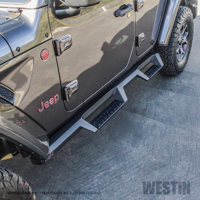 Westin 56-14065 HDX Drop Nerf Step Bars; Textured Black Powder Coated Steel; Mount Kit Included; - Truck Part Superstore