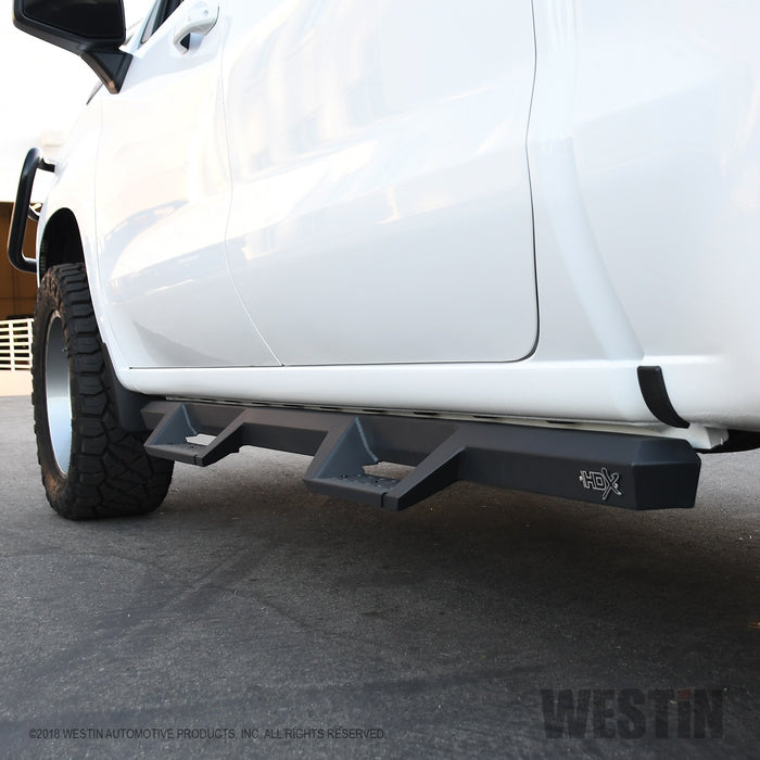 Westin 56-14135 HDX Drop Nerf Step Bars; Textured Black Powder Coated Steel; Mount Kit Included; - Truck Part Superstore