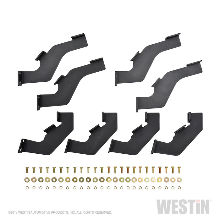 Westin 56-14155 HDX Drop Nerf Step Bars; Textured Black Powder Coated Steel; For Super Crew Cab; - Truck Part Superstore